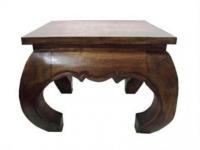 Bild zum Artikel: Opiumtisch Beistelltisch Holz massiv 100% handgefertigt 41 x 41 x 36 cm