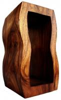Bild zum Artikel: BLUMENSÄULE HOCKER PODEST AUS HOLZ MASSIV ZU 100% HANDARBEIT 51x28x28 CM - TYP B