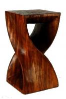 Bild zum Artikel: BLUMENSÄULE HOCKER PODEST AUS HOLZ MASSIV ZU 100% HANDARBEIT 41 x 20 x 20 CM