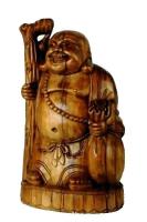 Bild zum Artikel: 30 kg SCHWERER HAPPY - BUDDHA STATUR STATUETTE HOLZ MASSIV 100% HANDARBEIT 65 CM