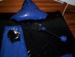 Bild zum Artikel: Latex Spannbettlaken geklebt und genäht 200x200cm Schwarz