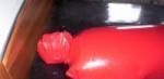 Bild zum Artikel: Saunasack mit Maske Rot Blow Up