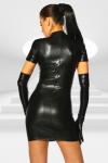 Bild zum Artikel: Wetlook-kleid rot/schwartz